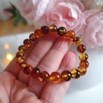 Äkta Baltiskt Bärnsten Armband ca 8mm.
