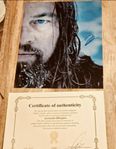 äkta skådespelar autograf (Leonardo Dicaprio)äktenhetsbev