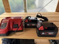 NY, milwaukee batterier och laddare