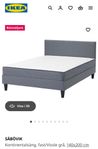 Säng (IKEA Säbövik) 140 cm med sänggavel