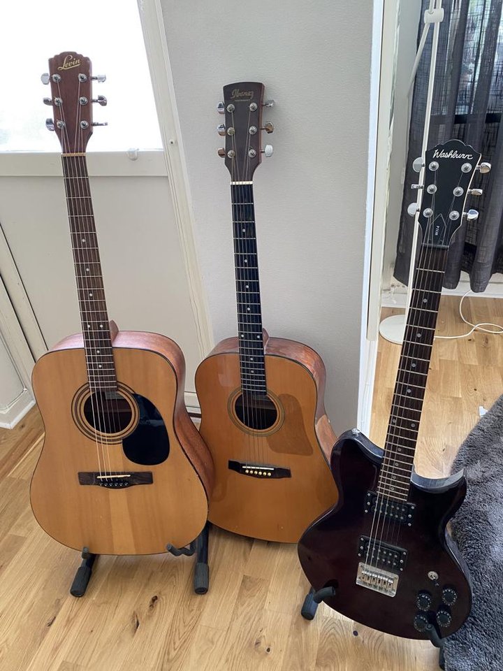 Washburn, Levin, Ibanez Gitar...