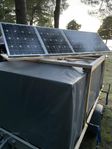 Solpaneler för camping med släp