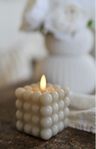 Blockljus Flamme Dot - Beige