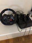 Logitech G29 - Ratt & pedaler