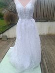 Wedding Dress med Sequins stl. 32 NY!