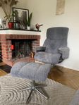 sheep fur chair set
