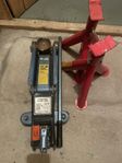 Domkraft 1,8 ton, pallbockar 1,5 ton