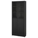 IKEA Billy/Oxberg vitrinskåp, 2 st