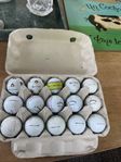 15 stycken golf bollar ( återvunna )