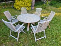 Trädgårdsgrupp i teak från Brafab, Hemkörning möjlig