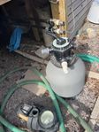 Sandfilter och pump och en by pas ventil