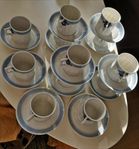 Royal Copenhagen Blå Viftestell kaffeservis