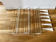 3 st IKEA Algot skohyllor med konsoler