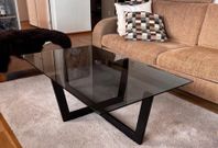 Soffbord svart glas