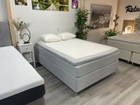 Superfin Kontinentalsäng 140x200 ljusgrå Hilding Anders 20