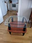 soffbord sideboard sidobord glas och trä 