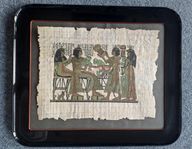Tavla antik bild på "papyrus" 