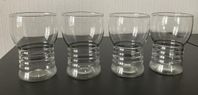 Vintage! 4st äldre glas - Art Deco