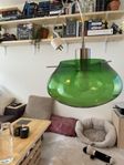 Klassisk taklampa i grönt glas
