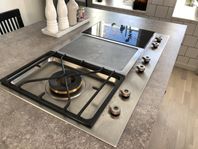 Bertazzoni-häll. All in one, Gasol/Teppanyaki/Induktion