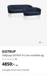 Mörkblå soffgrupp 