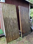 Bortskänkes, 2 st dörrblad varav 1 med karm