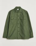 ORSLOW Cotton Sateen US Army Overshirt Green