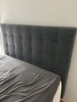 Mörkgrå sänggavel 140cm