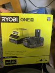 Ryobi 18V one+ batteri och laddare helt nytt oöppnad 
