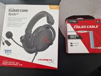 HyperX Cloud Core 7.1 + Coiled Cable