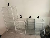 Korgstativ med trådbackar