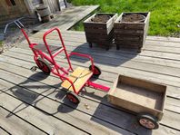Trehjuling med släpvagn 