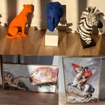 Unika tavlor & skulpturer – statement-inredning!