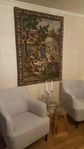 Stora handbroderad bonad 145 x 109 cm