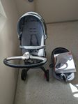 Stokke Xplory barnvagn + liggdel + babyskyd + tillbehör