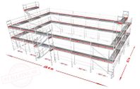 Altrad Byggställning / Byggnadsställning 354m2 - Ram Stål
