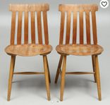 4 st stolar i teak, Tallåsen, Jan Hallberg 1960-tal