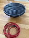 Rejäl 12” bilsub – komplett med galler & kabel