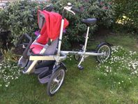 Nucia combicykel, cykel och barnvagn