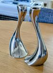 Georg Jensen Cobra ljusstakar 2 stycken à 20 cm 
