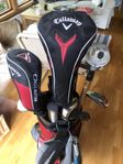 Komplett golfsett Callaway klubbor. bag, vagn. 