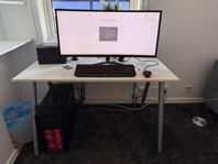 Gamingdator med Corsair RGB-chassi + 34” MSI ultrawide sk
