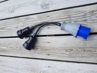 Övergångskabel, 1-fas hane