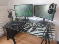 Skrivbord i glas
