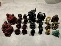 Buddhafigurer - samling med 22 st Buddha statyer - Buddhism
