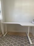 Vitt hörn-skrivbord Bekant från Ikea