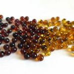 100% Äkta Baltiskt Bärnsten Ombre 100st ca 8mm