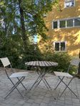 Trädgårdsmöbler 1 bord 2 stolar