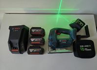bosch sticksåg GST 18 V-LI B & laser