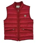 Moncler väst, RÖD/POLYAMID
